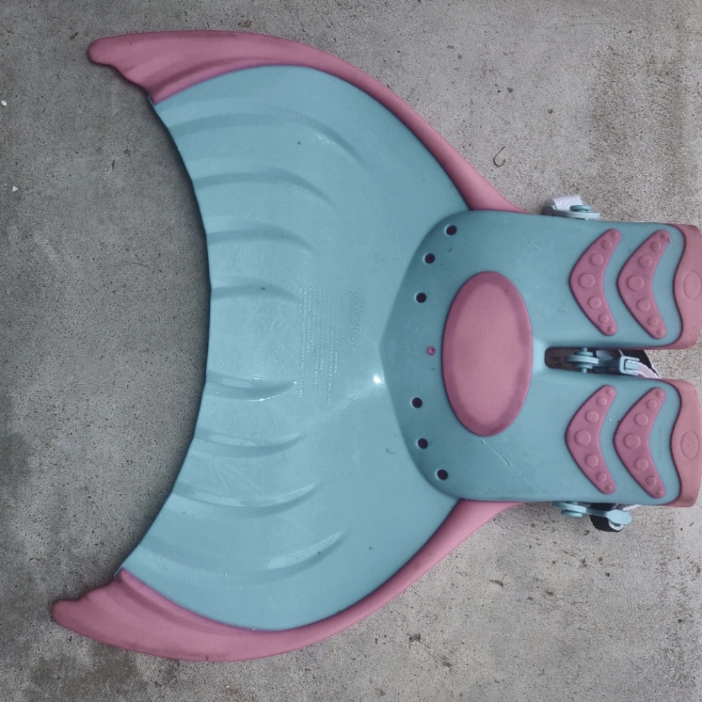 TwinSet Mermaid Monofin Linden Kids Swim Fin Pink / blue Silicone Please Read
